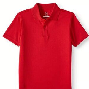 Wonder Nation Boys Boy’s Performance Uniform Short Sleeve Polo, M (8)